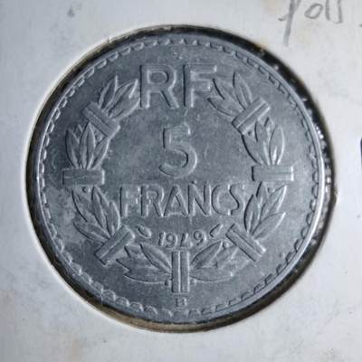 沼泽如烟--第890场 - 法国1949年5法郎