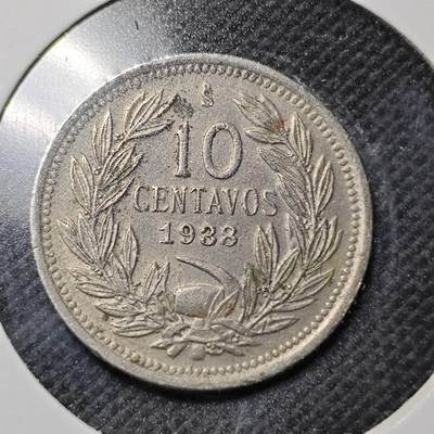 KK钱币收藏小铺  第364场  2月预留时间 周末发货 -  1938智利10分