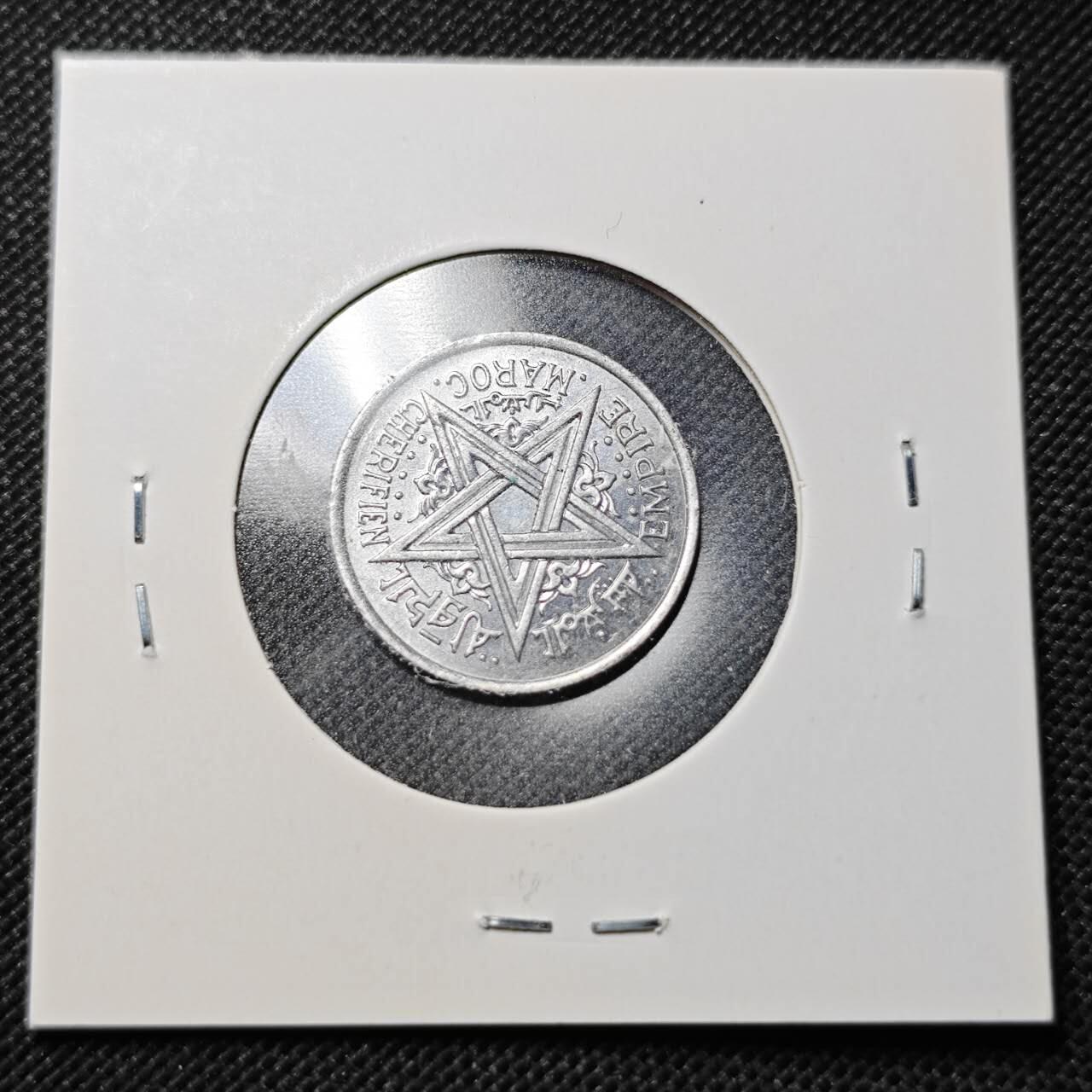 KK钱币收藏小铺  第364场  2月预留时间 周末发货  1951法属摩洛哥1法郎