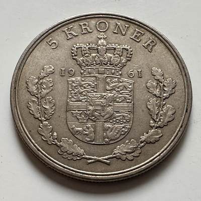 🌹外币初藏🌹🐯2025年第123场  每周二四六晚8️⃣点 接代拍 - 丹麦1961年五克朗