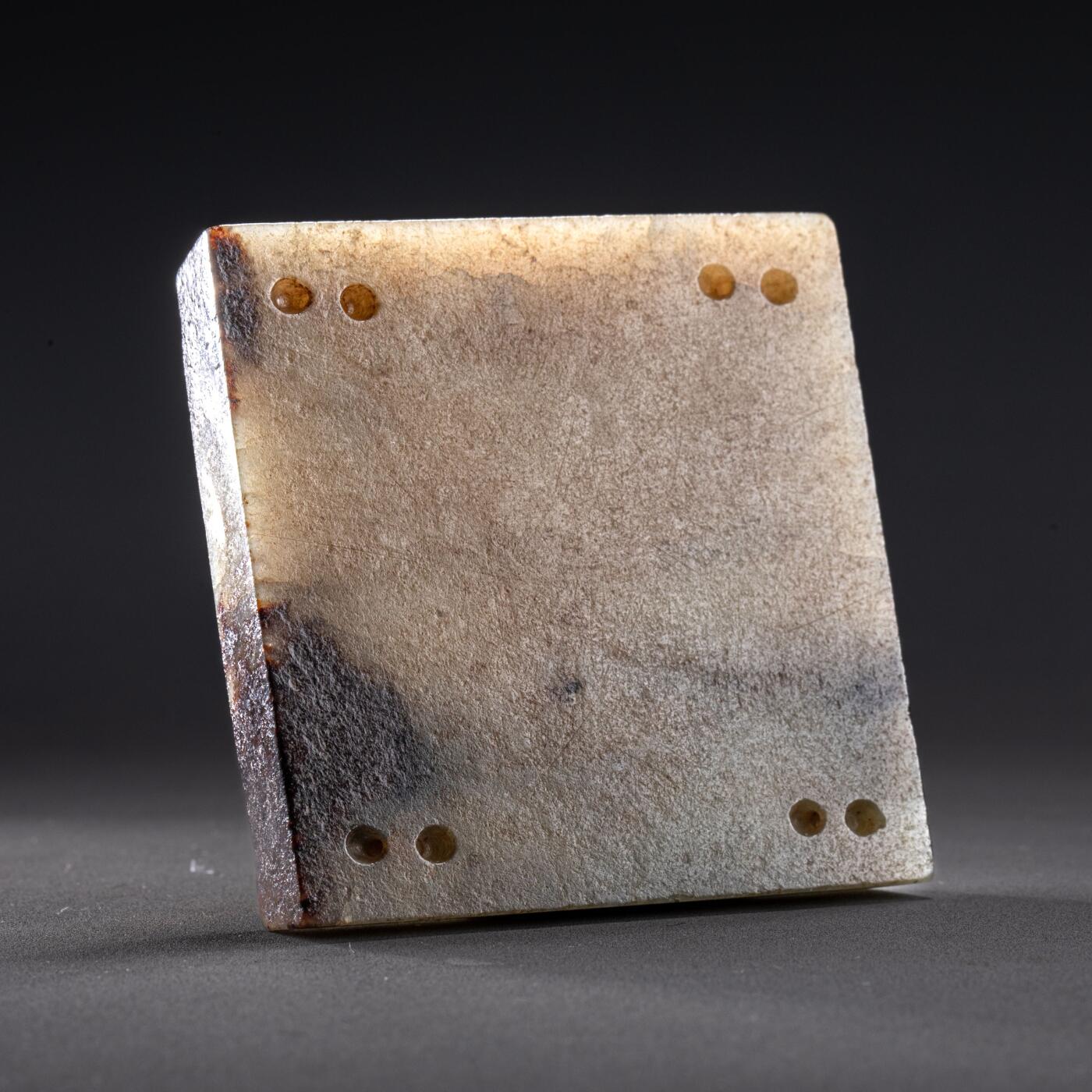 日本大阪雅和auction 2025金秋競賣會第一期 唐 歌樂佣帶板 尺寸:L:5 W:5 H:0.5cm