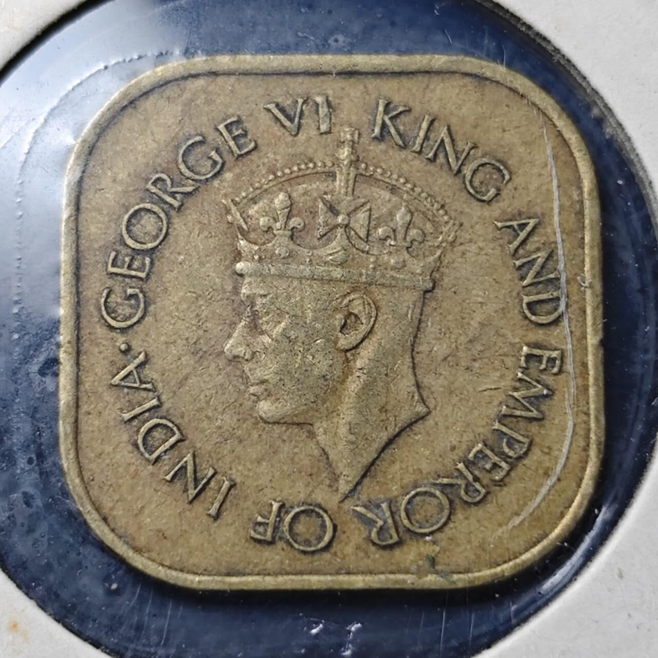 KK钱币收藏小铺  第364场  2月预留时间 周末发货  1945英属锡兰5分铜币