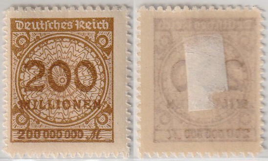 洪涛臻品批发群 精选邮票限时拍卖第1158期  德国超高面值邮票--2亿马克！原胶新票