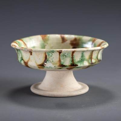 日本大阪雅和auction 2025金秋競賣會第一期 - 唐 三彩豆 尺寸:D:11.5 H:6cm