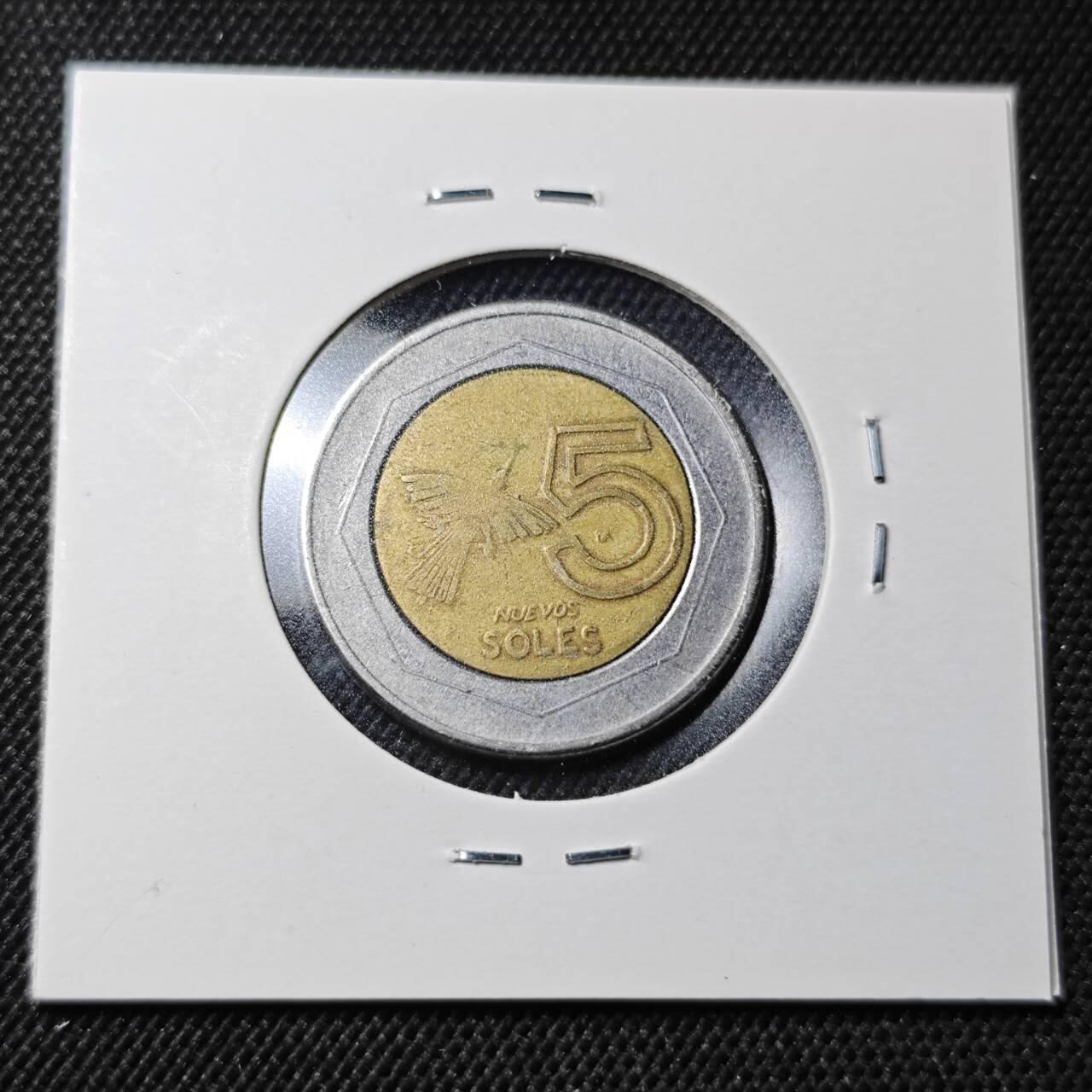 KK钱币收藏小铺  第364场  2月预留时间 周末发货  秘鲁5索尔双色币