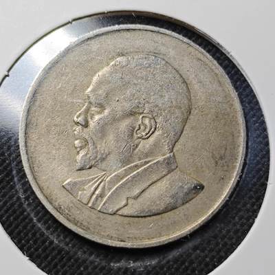 KK钱币收藏小铺  第364场  2月预留时间 周末发货 -  1968肯尼亚开国第一版 头像无字 1先令