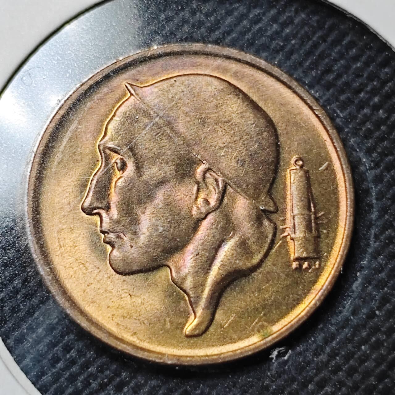 KK钱币收藏小铺  第364场  2月预留时间 周末发货  1976比利时50分 好品铜币