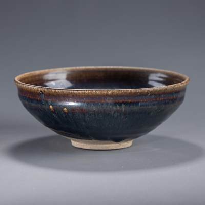 日本大阪雅和auction 2025金秋競賣會第一期 - 宋 河南天目燦光盞 尺寸:D:18.5 H:7cm 備註:盒付