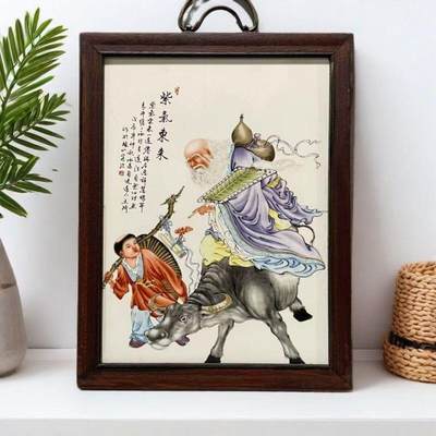 听雨轩（17）景德镇瓷板画专场 - 景德镇瓷板画（实木框） 紫气东来 37*29cm