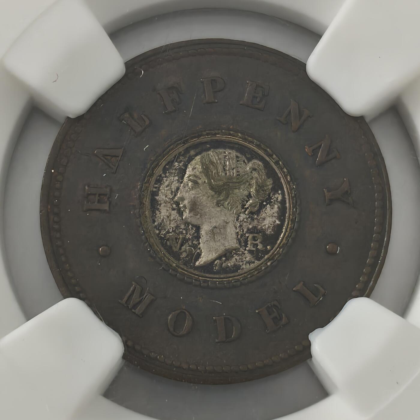 老蟹的宝藏🏴‍☠️ III NGC MS62 英国1844年1/2便士代币