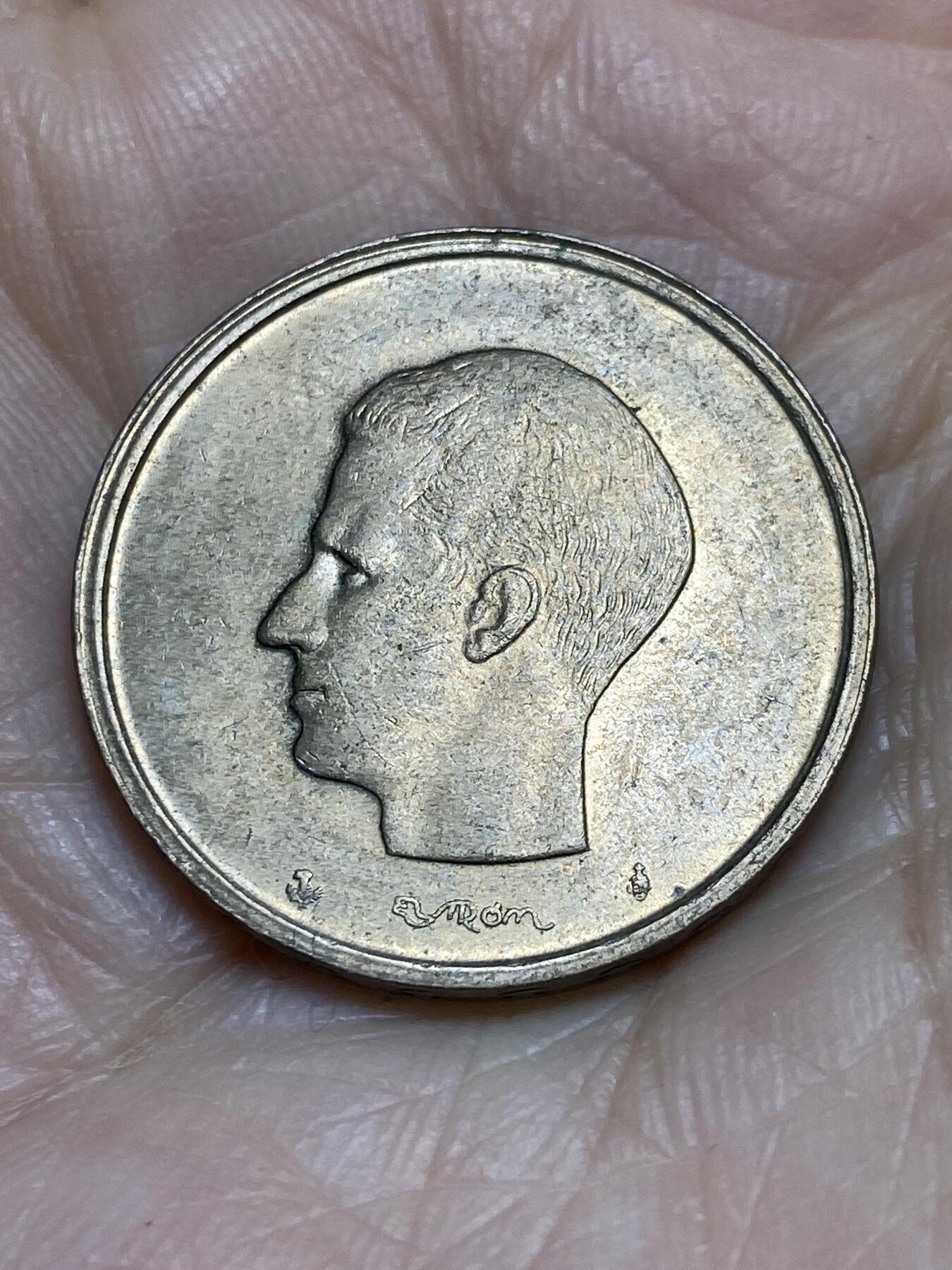 2025年第一百二十二场(总第一百四十八场）外国好品散币(免佣金) 比利时🇧🇪1980年20法郎(博杜安一世时期，法语版)