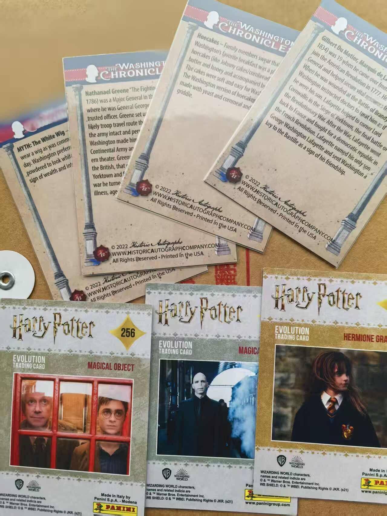 龙虎卡牌第六二场 百里霸场 （无佣金，周六结拍，欢迎送拍） 2022年美国世界名人卡4张+意大利帕尼尼哈利波特卡3张