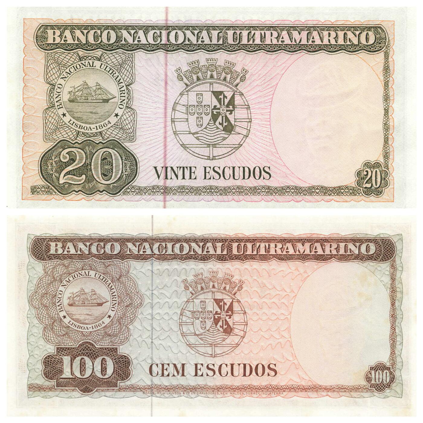 小福收藏拍卖第197期 裸钞场 本期有多张豹子号靓号 百慕大03年50元纪念钞百位号 马来亚和英属婆罗洲开国第一张纸币大冠女王 马来亚 41年1元英王乔六 法属太平洋10000法郎 捷克1000克朗纪念钞千位号  卢森堡 1000法郎  萨尔瓦多样钞 匈牙利 法罗群岛 危地马拉等多国精美纸币 东帝汶 1967年 20埃斯库多 紫外有潮+ 1963年100埃斯库多 有黄此品种绝大部分都有 无47  1组2张 unc