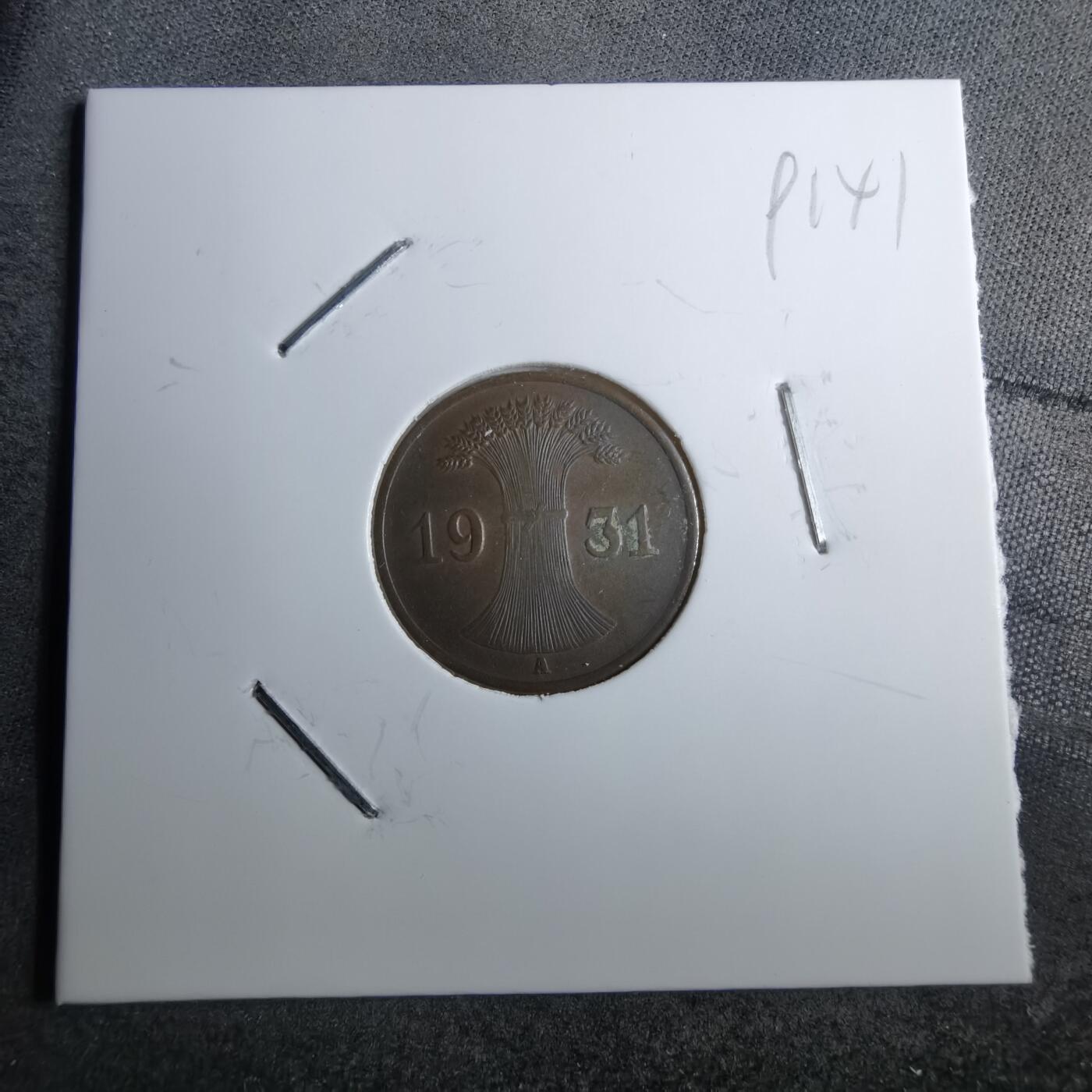 沼泽如烟--第891场 德国1931年1芬尼