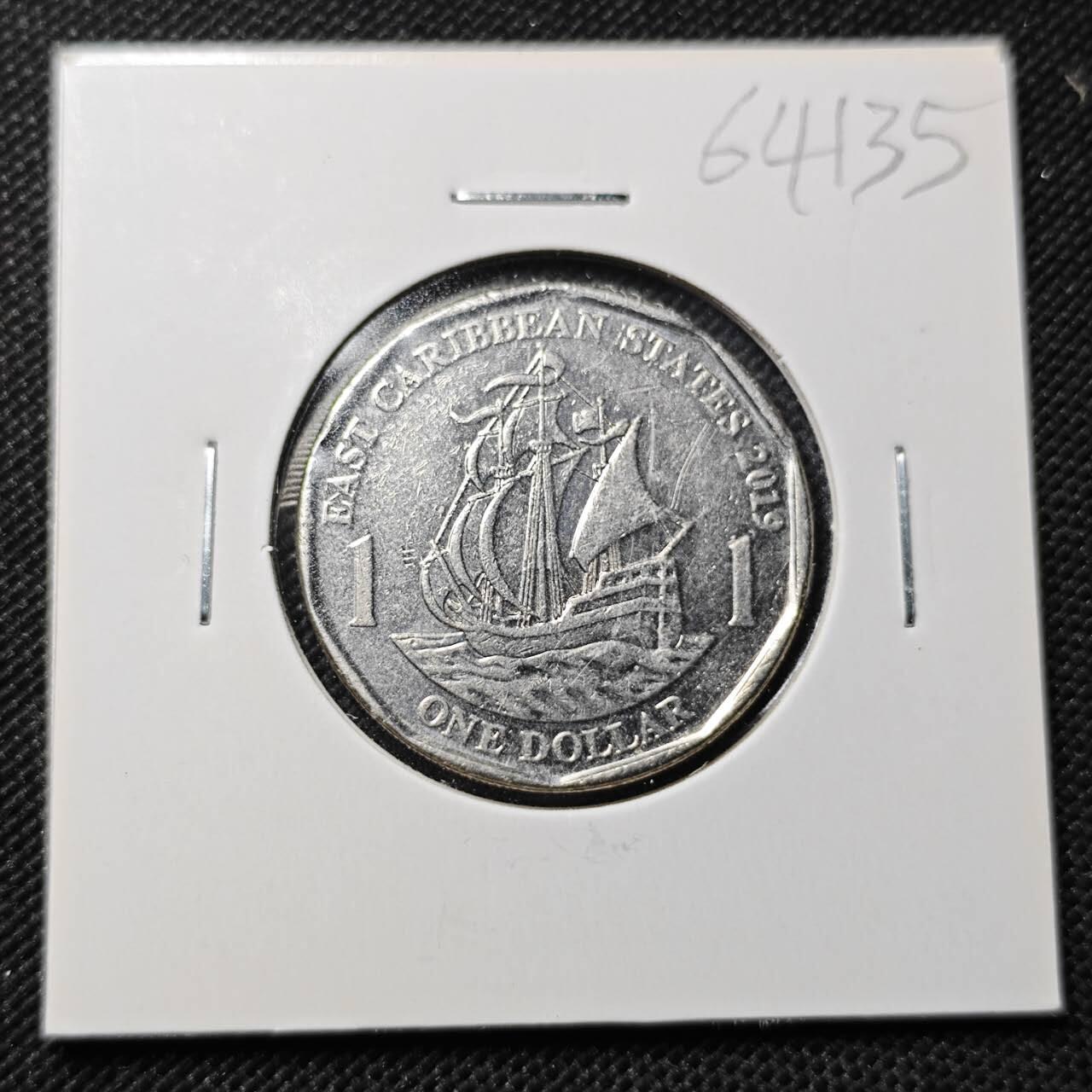 KK钱币收藏小铺  第364场  2月预留时间 周末发货  2019加勒比1元