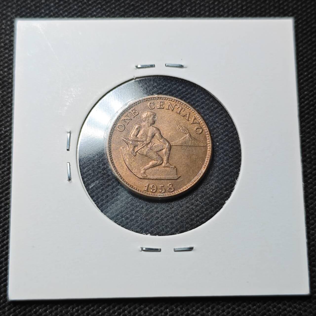 KK钱币收藏小铺  第363场  2月预留时间 周末发货 1958 菲律宾5分铜币