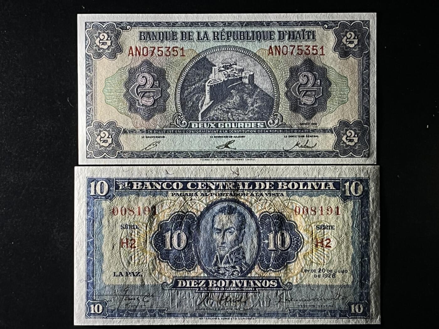 小福收藏拍卖第197期 裸钞场 本期有多张豹子号靓号 百慕大03年50元纪念钞百位号 马来亚和英属婆罗洲开国第一张纸币大冠女王 马来亚 41年1元英王乔六 法属太平洋10000法郎 捷克1000克朗纪念钞千位号  卢森堡 1000法郎  萨尔瓦多样钞 匈牙利 法罗群岛 危地马拉等多国精美纸币