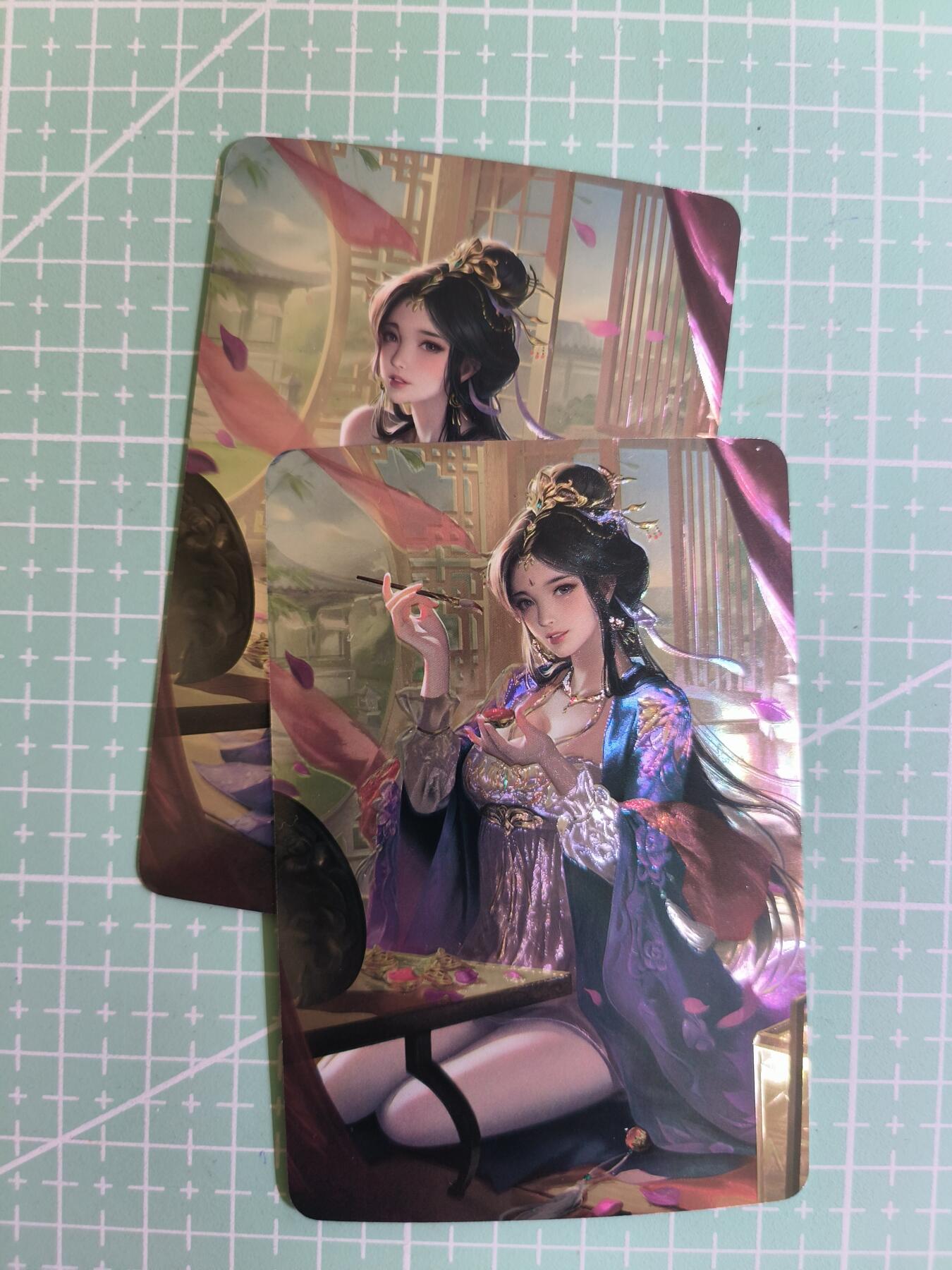 C先生卡牌 第15期 元集纪·刷子签·罐儿签·毒瘤签(持续收拍品中...) 【光刻】《三国杀系列》大乔 2张(卡背艺术)