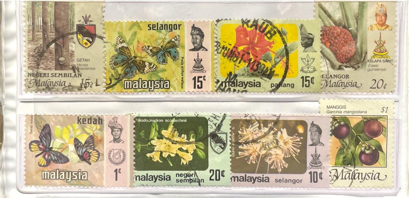 回流1115 新加坡和马来西亚邮币套册