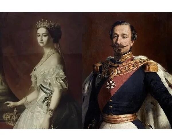 【旋风钱币】11月15日19:00准时开拍 精美欧洲币章、银币银章、第三帝国钱币等 全场包邮！ 【艺术】法国艺术大章 拿破仑三世和皇后 高浮雕精制超大铜章 60MM 带木框110MM 140克