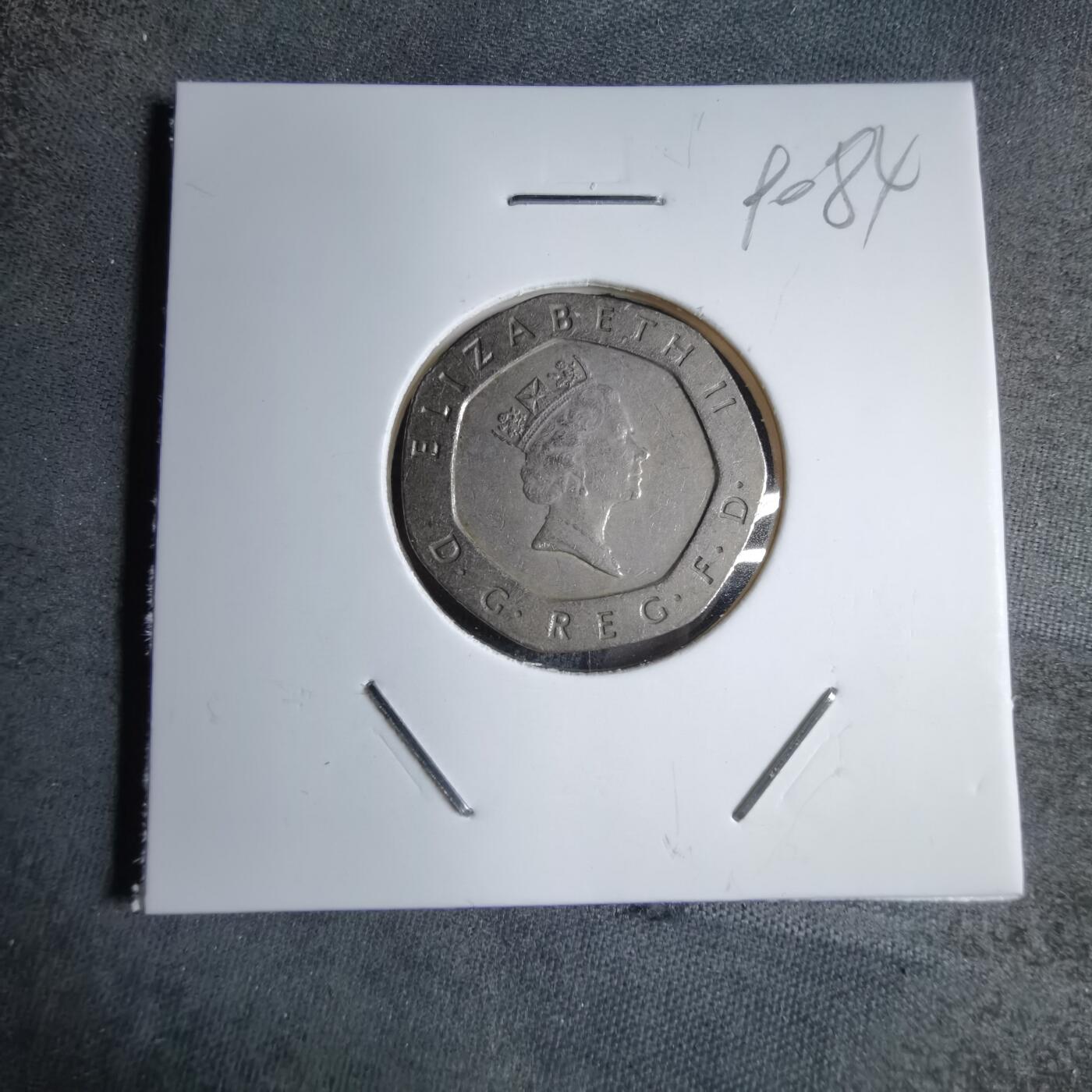 沼泽如烟--第890场 英国1989年20便士