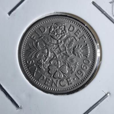 沼泽如烟--第891场 - 英国1960年6便士