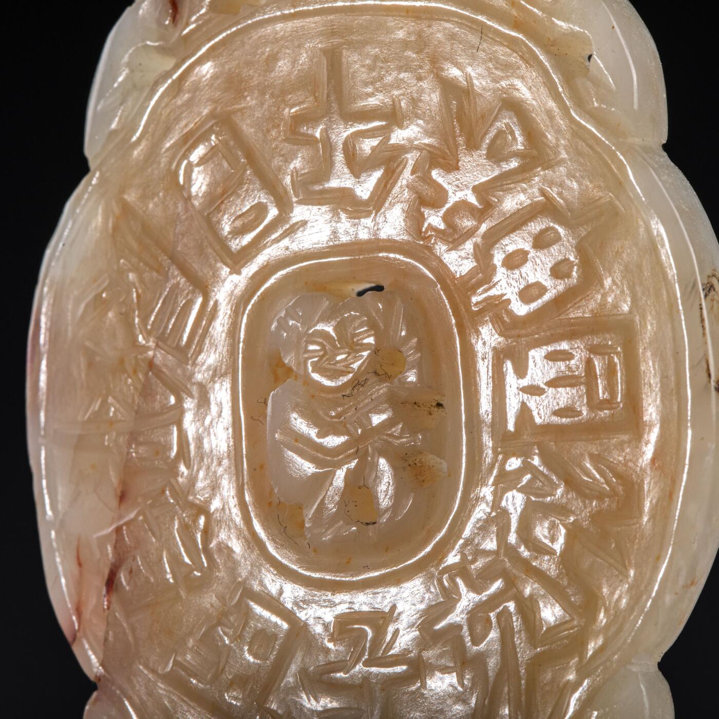 日本大阪雅和auction 2025金秋競賣會第一期 清 干支紋玉蟬 尺寸:L:6.2 W:4cm