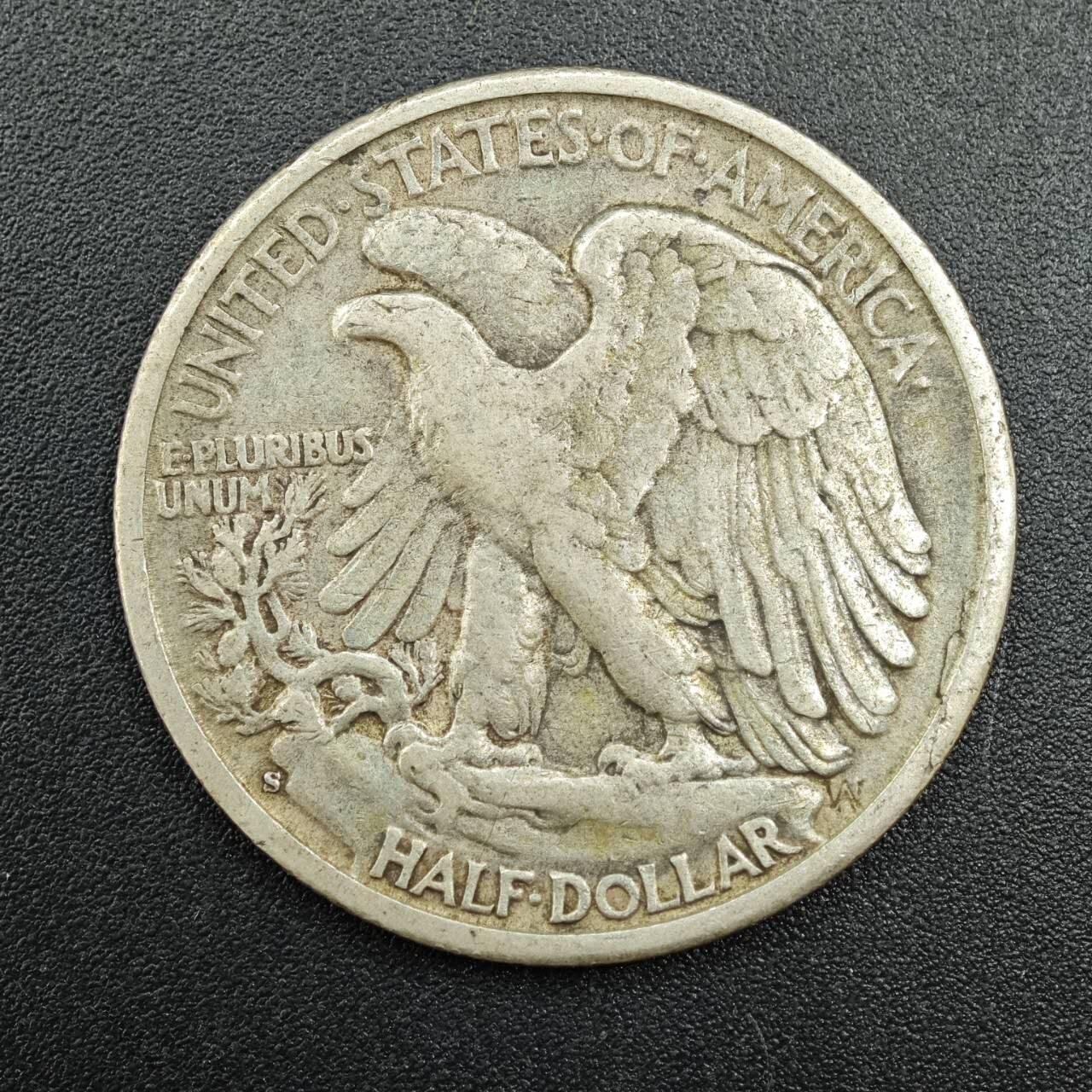 【淘币小摊】实时拍第七百八十七拍   银币套币场   满百包邮可预留二周 每周一统一发货   美国1944年行走半美元银币