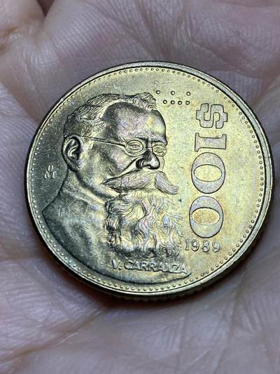 2025年第一百二十二场(总第一百四十八场）外国好品散币(免佣金) - 好品–墨西哥🇲🇽1989年100比索