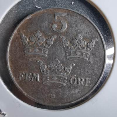 沼泽如烟--第891场 - 瑞典1943年5欧尔