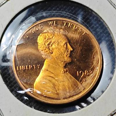 KK钱币收藏小铺  第364场  2月预留时间 周末发货 -  1983美国1分精制币 好品