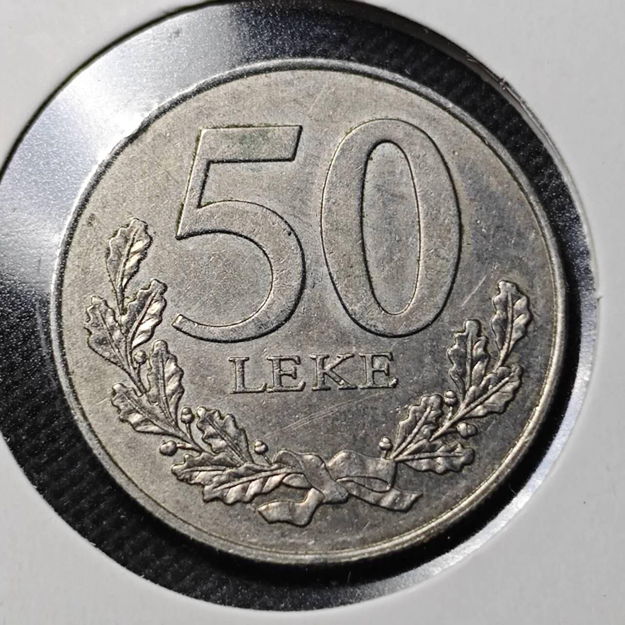 KK钱币收藏小铺  第364场  2月预留时间 周末发货  2000阿尔巴尼亚50列克