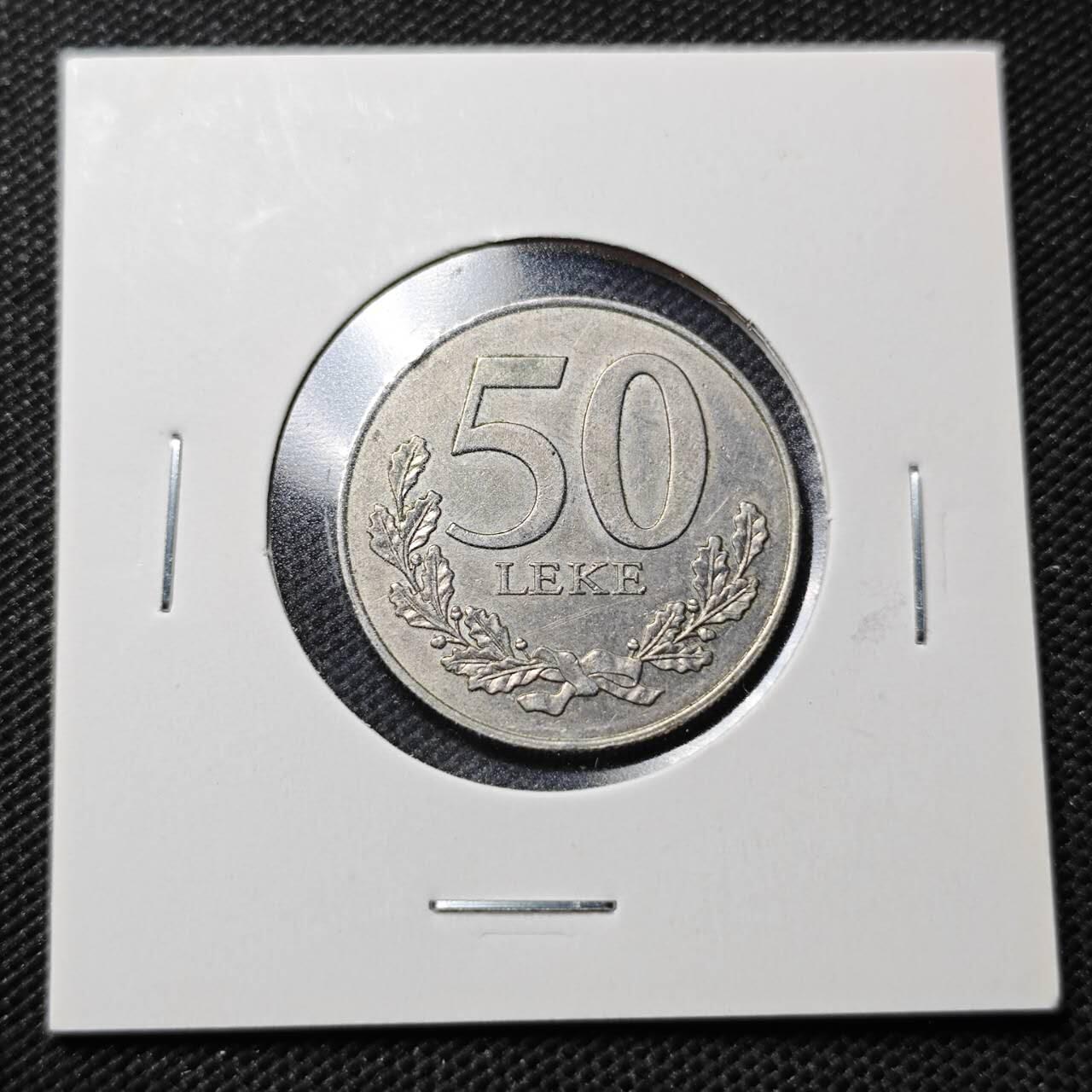 KK钱币收藏小铺  第364场  2月预留时间 周末发货  2000阿尔巴尼亚50列克