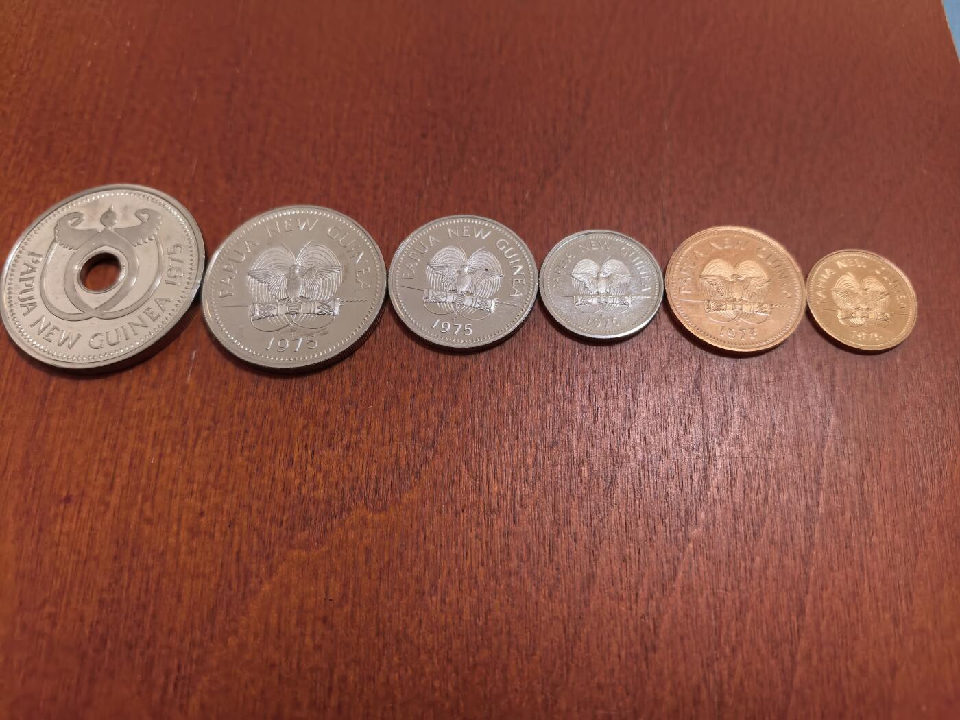 长老汇蛇年精选第七十场拍卖 1975巴布亚新几内亚6枚精制币