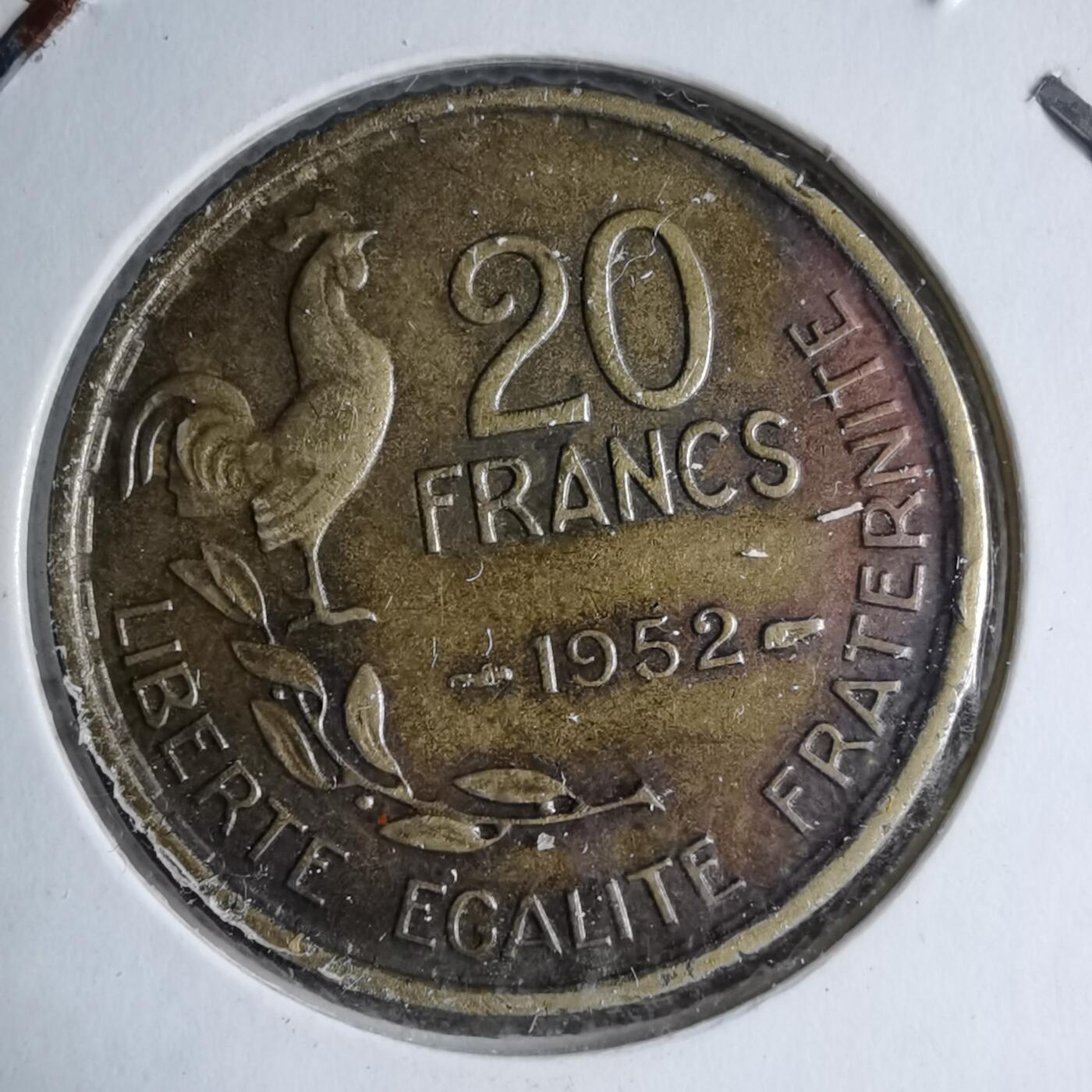 沼泽如烟--第890场 法国1952年20法郎