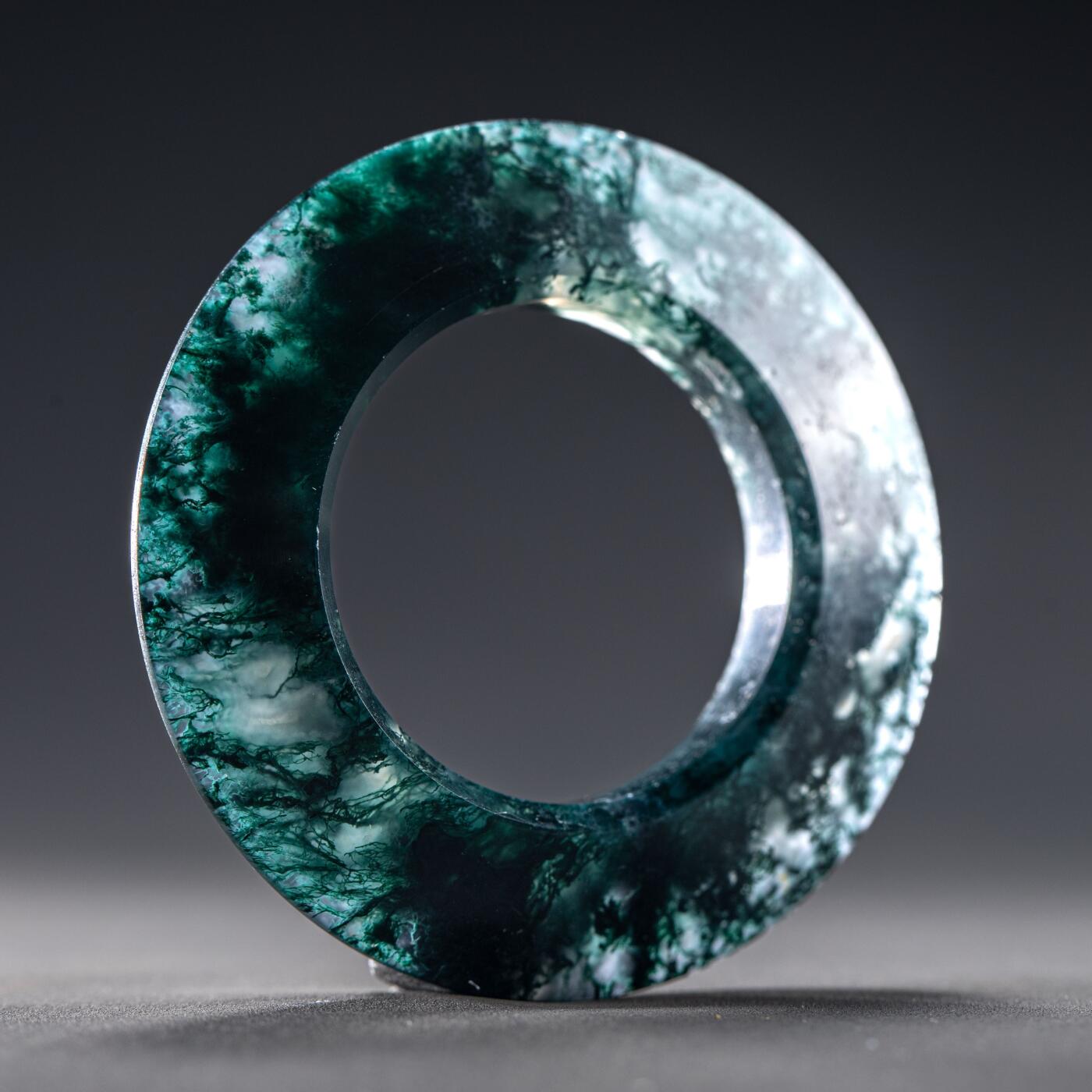 日本大阪雅和auction 2025金秋競賣會第一期 戰國 水草瑪瑙環 尺寸:D:5.5cm