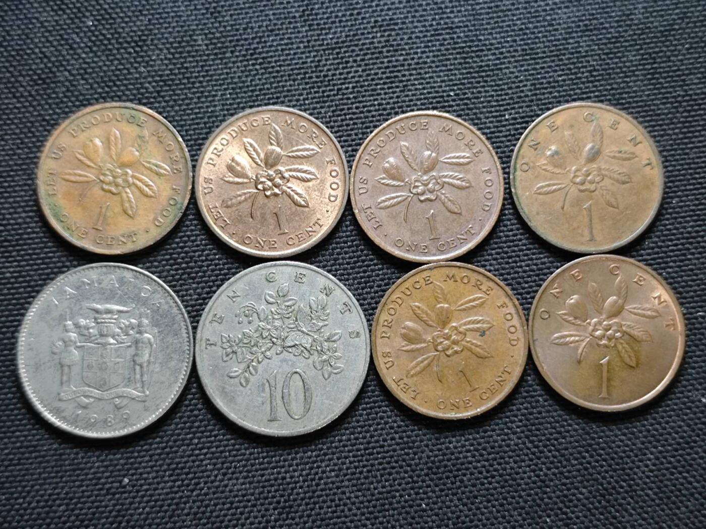 KK钱币收藏小铺  第364场  2月预留时间 周末发货  牙买加一组8枚