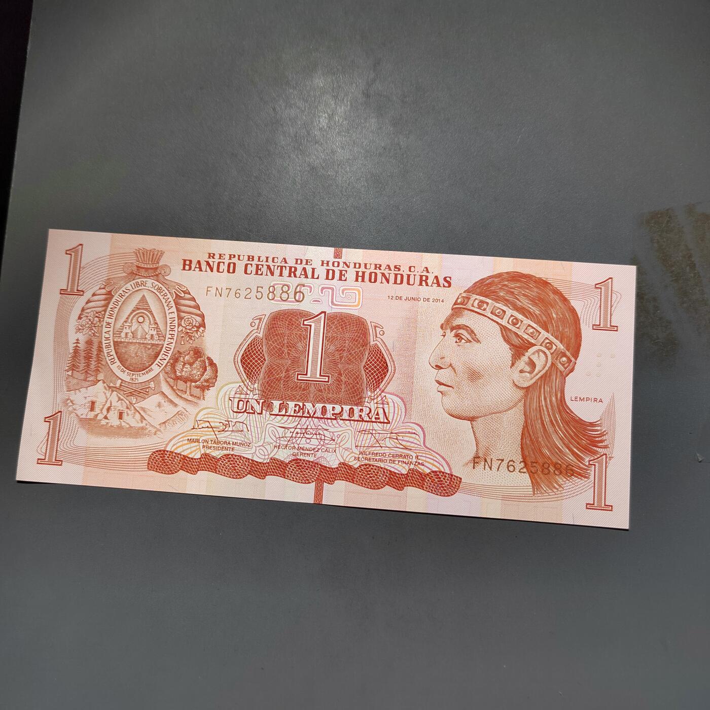 PCAI钱币7-585  纸币小专场 洪都拉斯