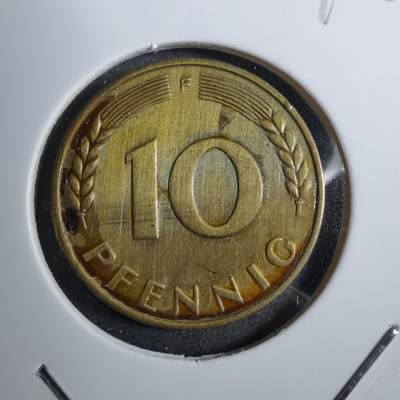 沼泽如烟--第892场 - 德国1949年10芬尼银行版