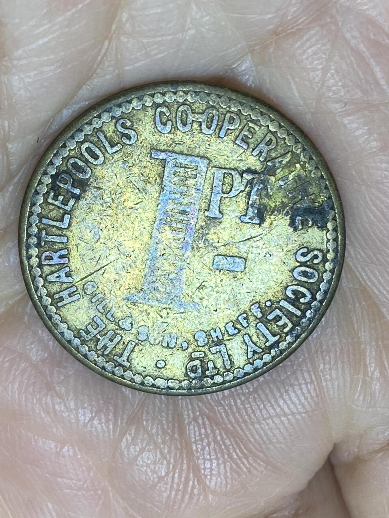 2025年第一百二十二场(总第一百四十八场）外国好品散币(免佣金) 英国哈特尔浦合作社会代币