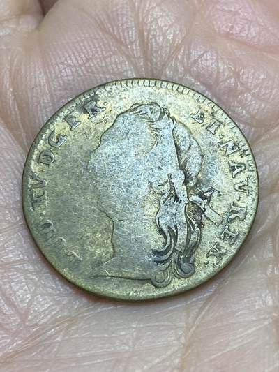 2025年第一百二十三场(总第一百四十九场）外国好品散币(免佣金) - 稀少品种–神圣罗马帝国德意志联邦纽伦堡自由市1743–1744年代币(路易十五骑马雕像，献给最伟大的君主)