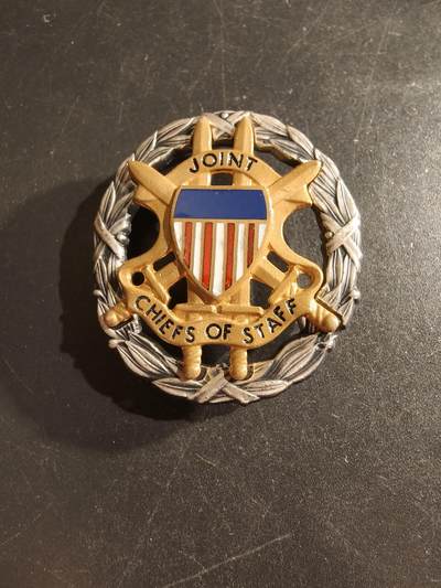 老王徽章第161期 - 美国参谋长联席会议证章     晚礼服尺寸     梅耶厂     尺寸38×43mm
