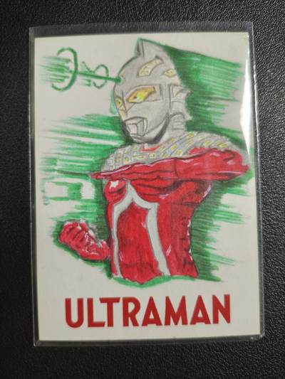 天玑星卡拍第135期《11.6周四截拍》持续收拍收评中 满赠卡需备注 - 【手绘卡】奥特曼 1/1 卡背画师亲签