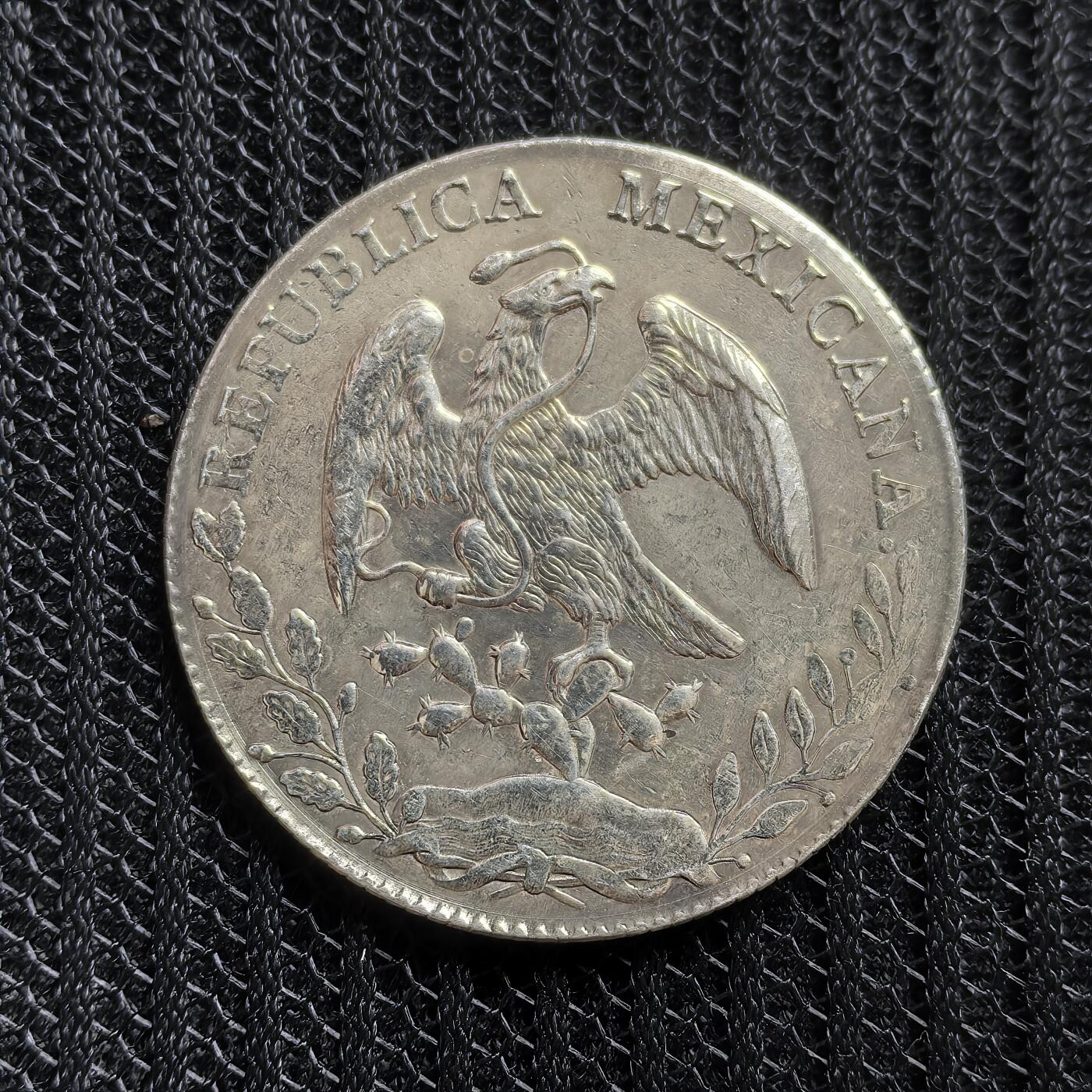 道一币馆币章第一百五十三场 墨西哥1888年8瑞斯鹰洋银币