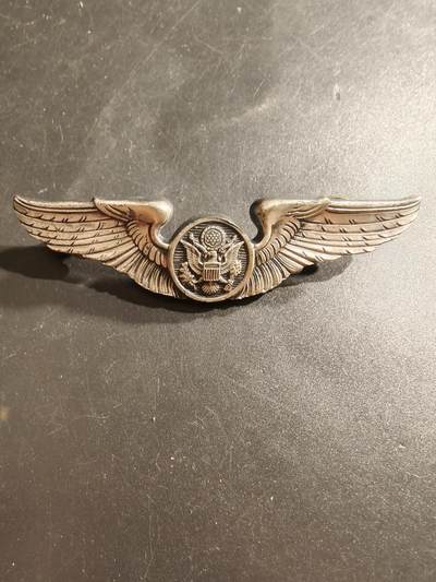 老王徽章第161期 - 美国空军机组人员技能章     包银     3英寸