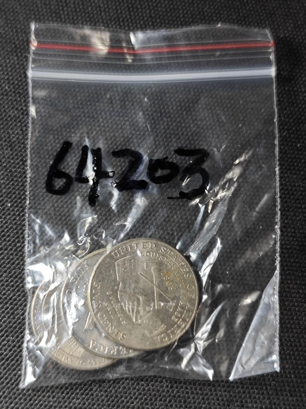 KK钱币收藏小铺  第364场  2月预留时间 周末发货  美国5分纪念币3枚一组