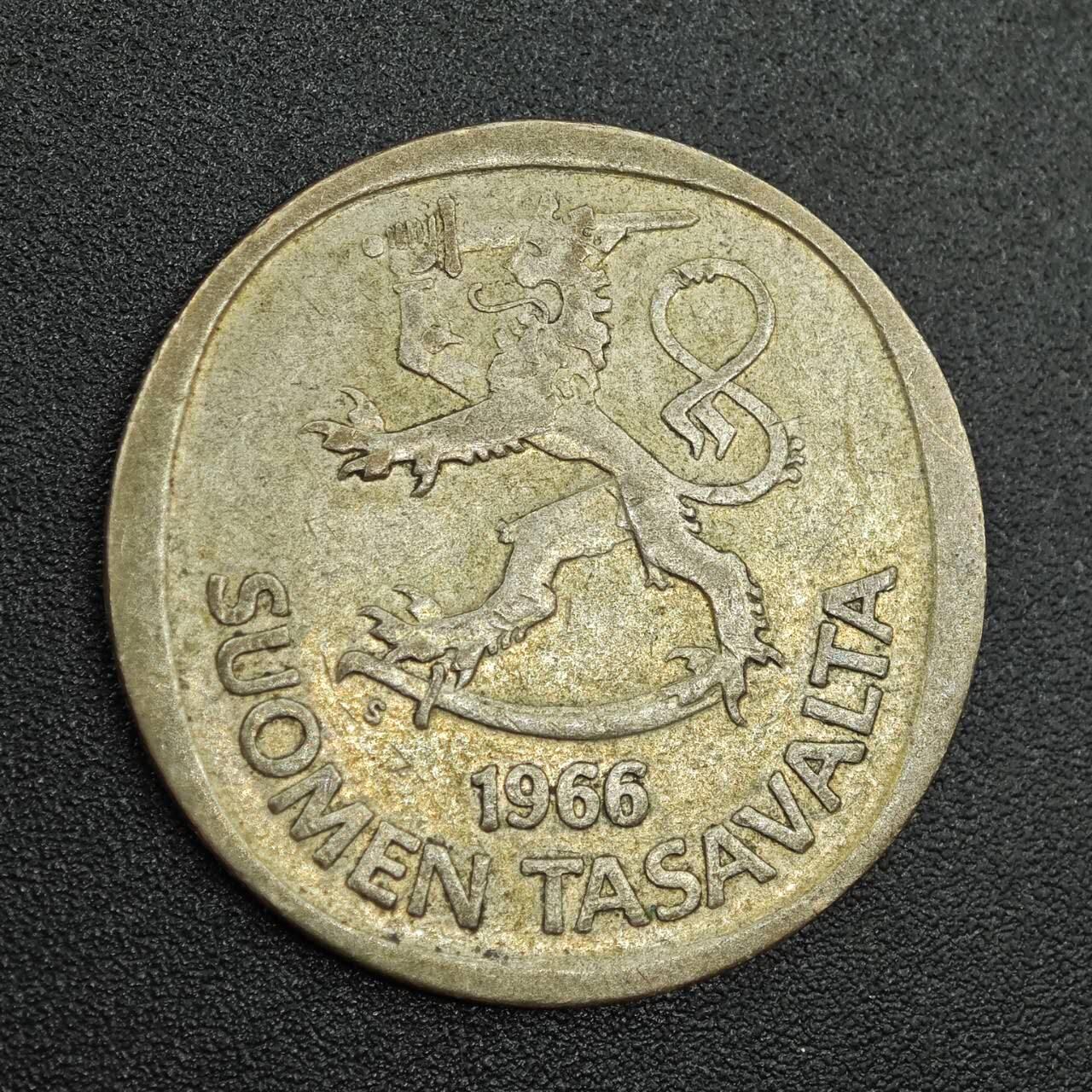 【淘币小摊】实时拍第七百八十八拍   散币小银币场   满百包邮可预留二周 每周一统一发货   芬兰1966年1马克银币