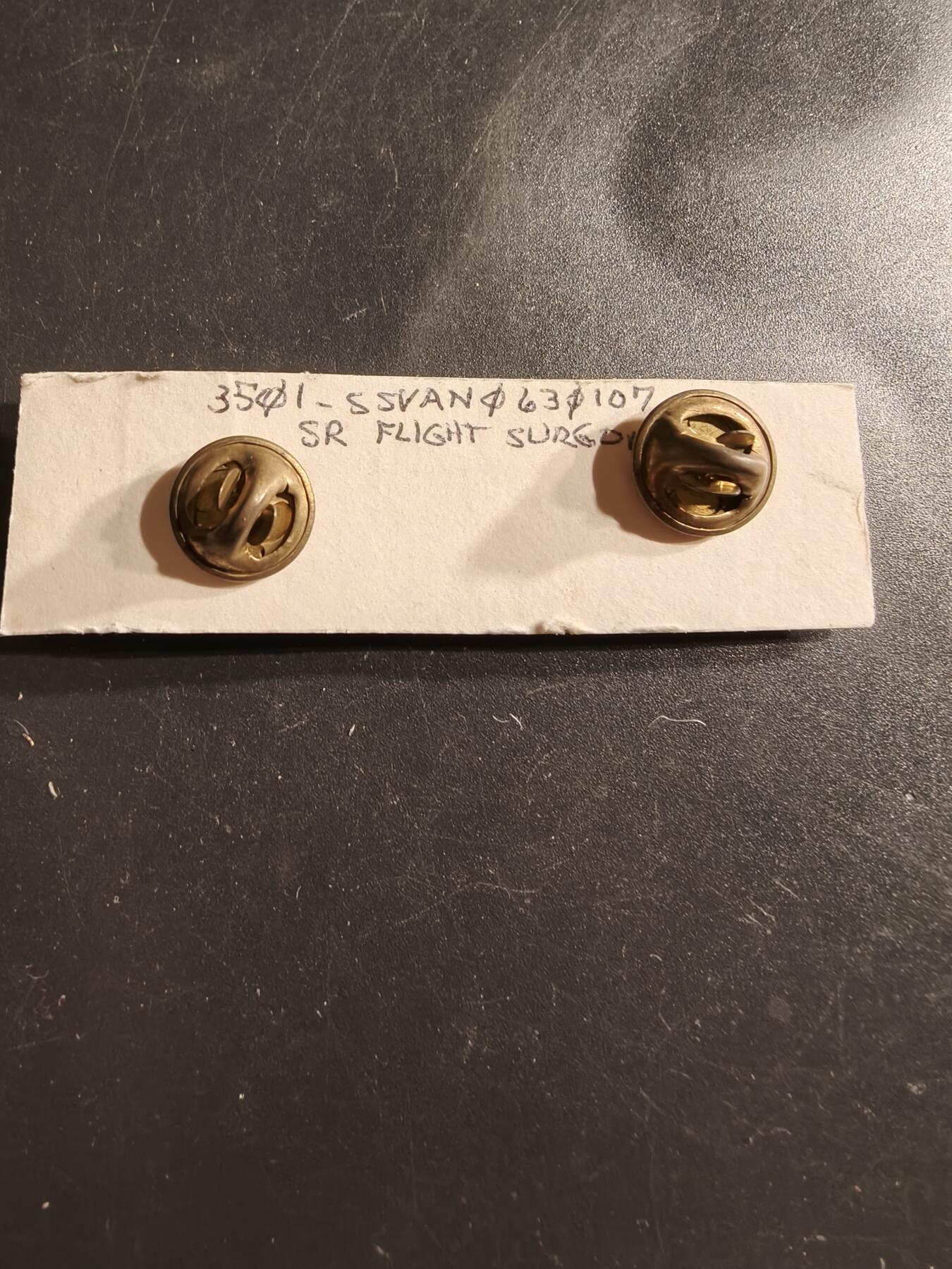 老王徽章第161期 美国空军军医中级技能章     2英寸