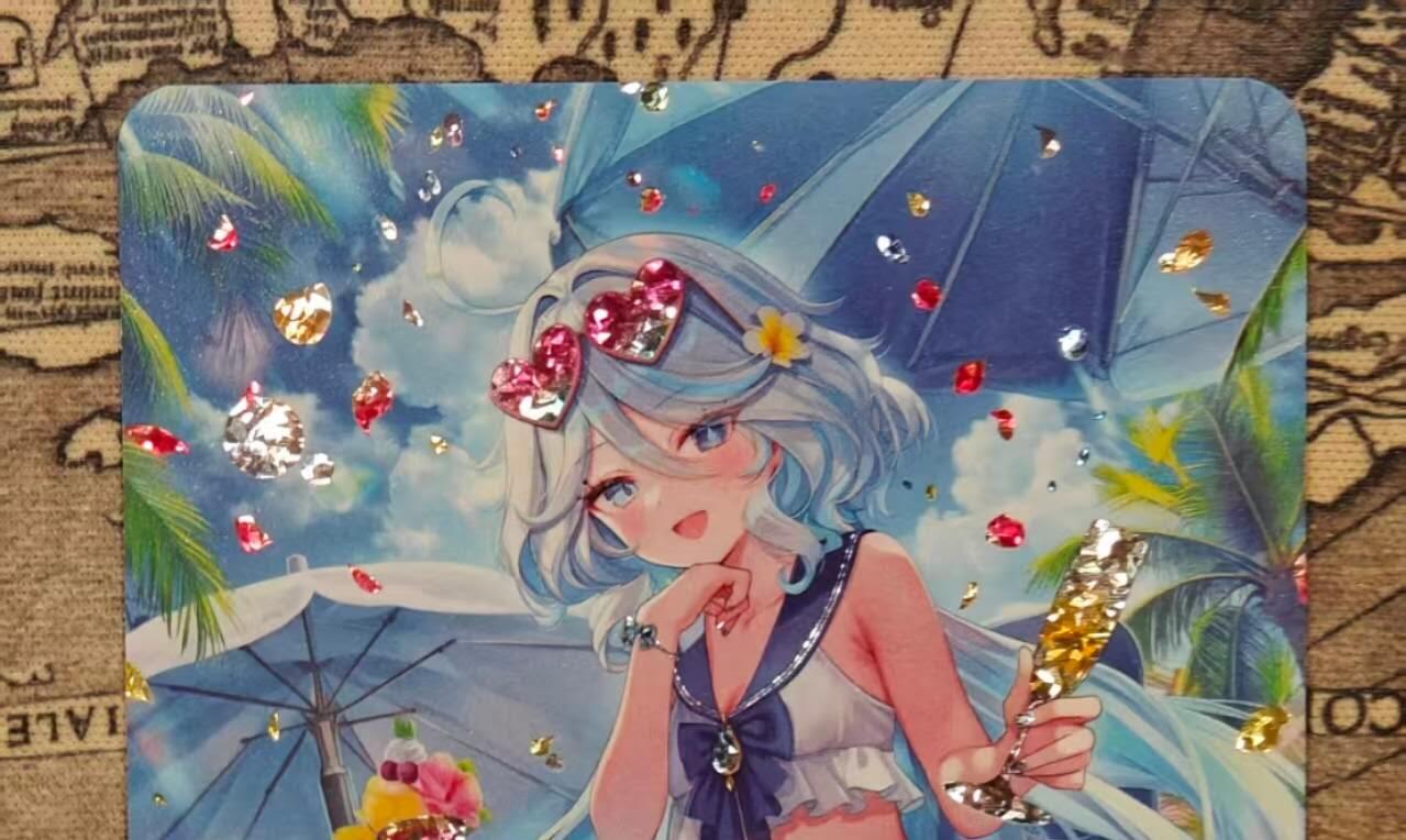 龙虎卡牌第六二场 百里霸场 （无佣金，周六结拍，欢迎送拍） 钻闪卡  芙宁娜