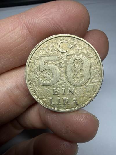 2025年集古藏今外币拍卖第十期-第2场—（总第282拍），可以寄存60天，满160元包邮。 - 1998年土耳其50里拉
